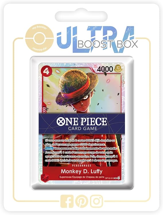 Monkey D. Luffy (Monkey.D.Luffy) 015 Super Rare - my-booster X One Piece 12 - L'héritage du maître Box of 10 One Piece French Cards
