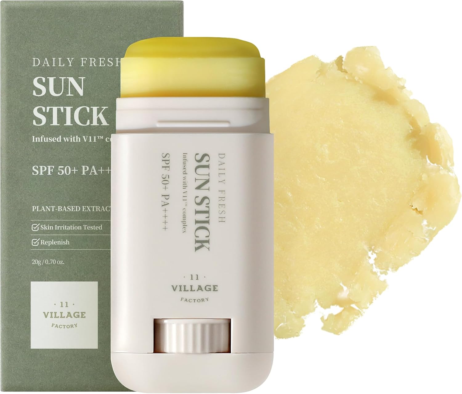 VILLAGE11FACTORY Village 11 Factory - Daily Fresh Sun Stick 50 PA Vegan Stick Sunscreen