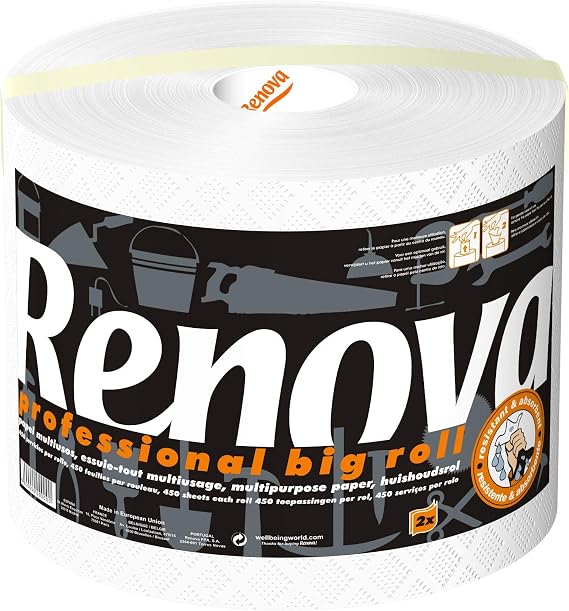 RENOVA XXL Professional Kitchen Roll - 1 Roll = 20 Rolls