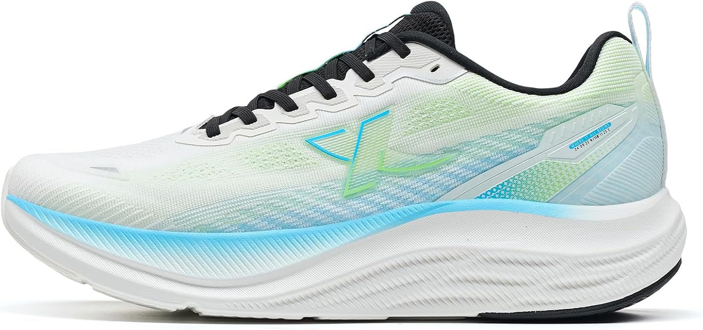 XTEP Cloud Go Men's Running Shoes, Green, 9.5 UK