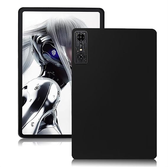 GIOPUEY Case for RedMagic Nova Gaming Tablet, Soft TPU back shell, Ultra-light and thin, Anti-vibration and anti-slip, no bulky - black