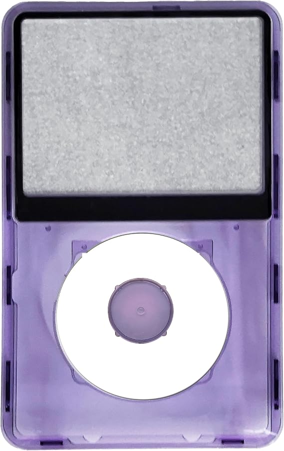 MCMConcepts iPod Classic 6th/7th フェースプレート センターボタン フロント クリア バイオレット
