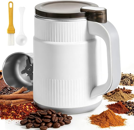 300w Electric Coffee Grinder,8-Blade Spice Grinder for Dried Spice,Nuts