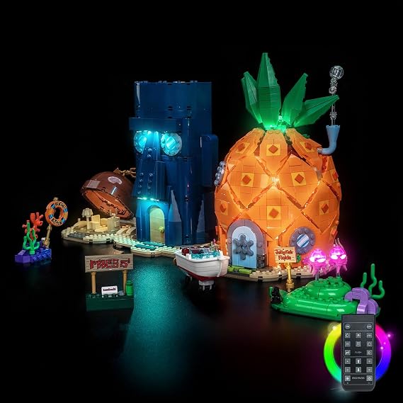 アップグレードledライトキット レゴスポンジボブ スクエアパンツ ビキニボトムビルディングセット対応 Rcバージョン Lego11386に対応 モデルは含まれていません