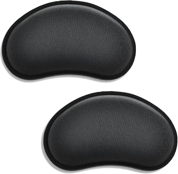 Mouse Wrist Rest, 2 Pieces Mouse Pad Wrist Support for Wrist Pain Relief, Memory Foam Mouse Wrist Rest Support Soft Comfortable Hand Rest Pad for Gaming Office Computer Laptop Mouse Men Women Black