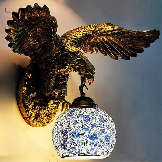 Wall Lamp, Retro Creative LED Lighting for Living Room, Bedroom, Hallway, Bar, Cafe, Western Restaurant, Decorative Light