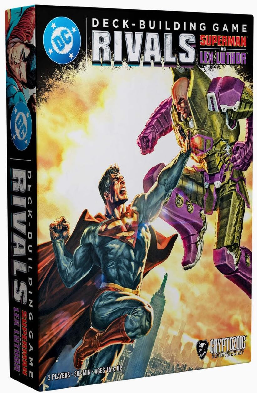 Cryptozoic DC Deck-Building Game: Rivals – Superman vs. Lex Luthor – Standalone Two-Player Strategy Card Game – Superhero vs. Villain Showdown – Compatible with DC DBG Series – Ages 15