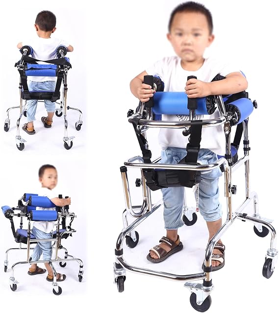 Walkers for Child, Children with Cerebral Palsy, Hemiplegia Stroke Rehabilitation Standing Frame Baby Walker Walking Aid for The Disabled