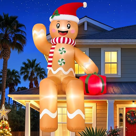 10FT Inflatable Gingerbread Man
