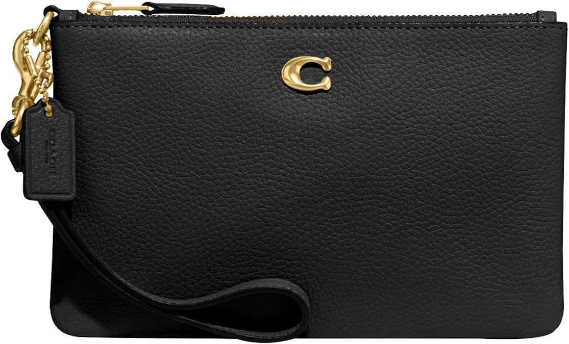 COACH Polished Pebble Small Wristlet