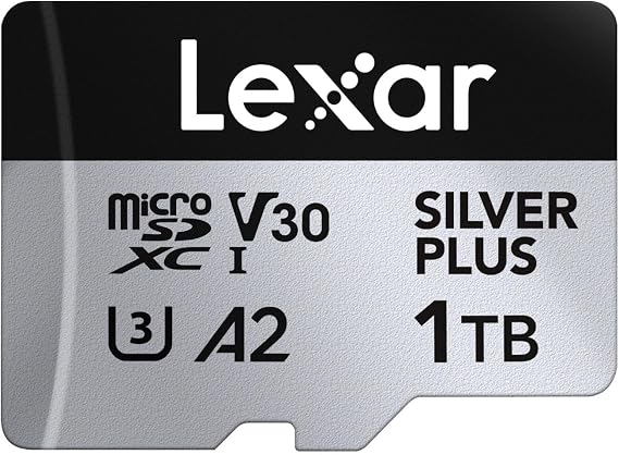 Lexar 1TB Silver Plus 205mb 4K V30 UHSI Micro SD Hafıza Kartı