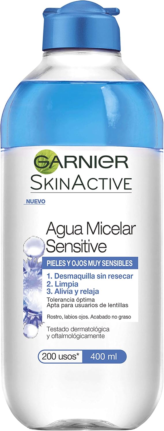 Garnier SkinActive Sensitive Micellar Water for Skin and Eyes, 400 ml