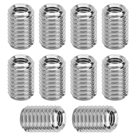 10 Pcs M5 to M8 Stainless Steel Thread Inserts 12mm for Repair