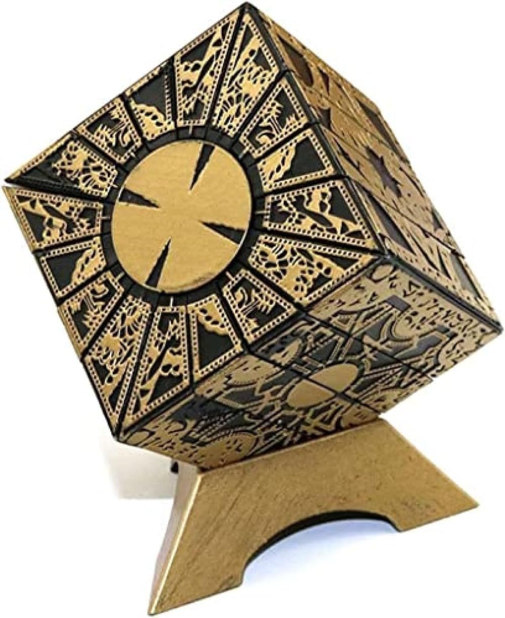 Removable Hellrazor Puzzle Box, Hellrazor Puzzle Box Function, Deformed Removable Lock, with Base