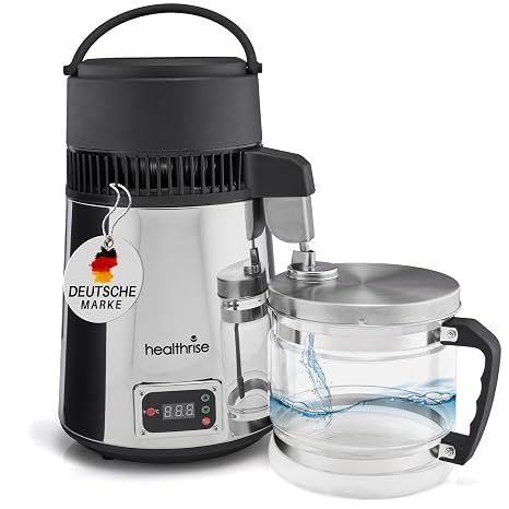 Health Rise Water Distiller with German Instruction Manual (English language not ) Service Hotline in Germany Fully Automatic Safe and Reliable for Home Dental Clinic and Laboratory