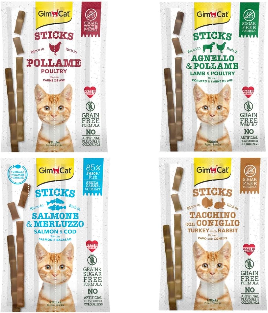 GimCat Sticks GRAIN FREE Reward Bars Set of 4