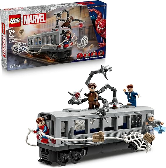 LEGO ǀ Marvel Örümcek Adam ile Doktor Oktopus Metro Sahnesi 76321