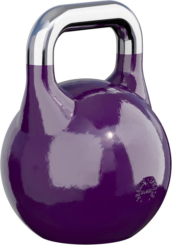 GORILLA SPORTS® Kettlebell Competition – Weight 8 to 40 kg, Floor Friendly, Made of Cast Solid Steel, in 9 Colours, Kettlebell, Competition Dumbbell, Swing Barbell, Ball Weight, Strength Training