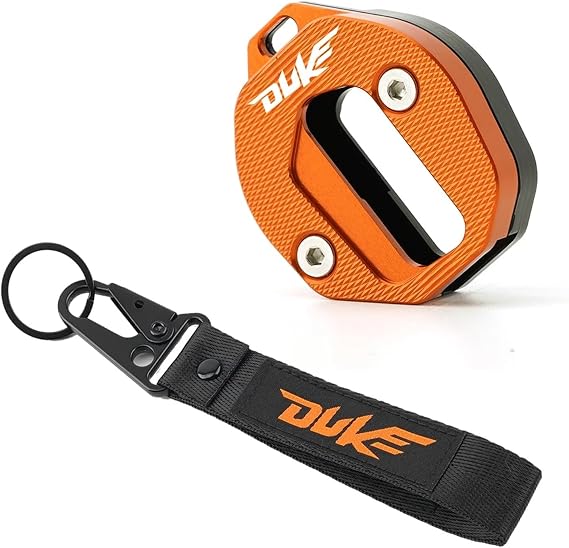 Key Case Shell,Key Protector,motorcycle accessori For KT@&M DUKE 125 200 250 390 DUKE390 RC390 Motorcycle Accessories Embroidery Keychain Keyring Key Cover Shell Cap(Color:1 set orange-black)