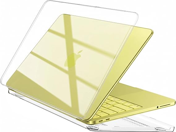 Minesk MacBook NEO 13 inç ile Uyumlu Ultra Şeffaf Alt Üst Takım Sert Kılıf - Kusursuz Kalıp ve Mükemmel Koruma - Ekstra Parlaklık Kazandıran Kristal Şeffaflığında Sert Polikarbonat Materyal
