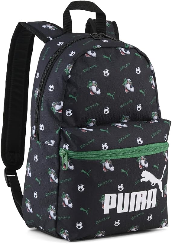PUMA PHASE SUPER PUMA S BP Unisex Çocuk Sırt Çantası Black-Super AOP Tek Beden