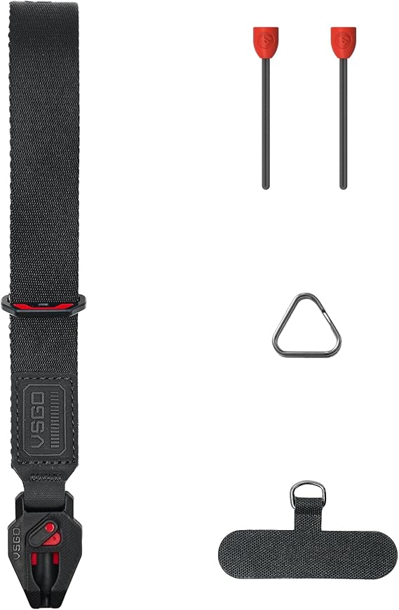 VSGO Black Snipe Camera Wrist Strap with Quick Release and Lock