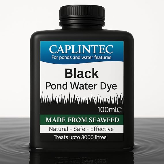 Pond Dye - Black Pond Dye Safe for Wildlife - Pond Water Treatment, 100ml