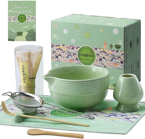 Matcha Set 9-Piece Matcha Broom Set - Bamboo Matcha Whisk