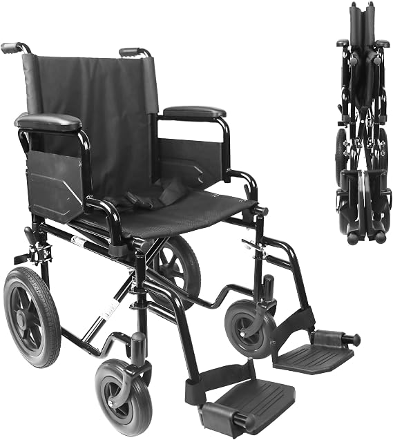 Indoor Transit Wheelchair, Folding, Seat 46 cm