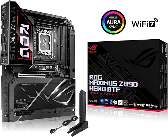 ASUS ROG MAXIMUS Z890 HERO BTF WiFi7 Intel LGA1851 ATX Anakart