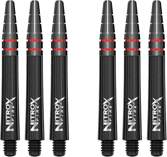 RED DRAGON Nitro Xfire Dart Stems (Shafts) - 2 sets per pack (6 Stems in total)