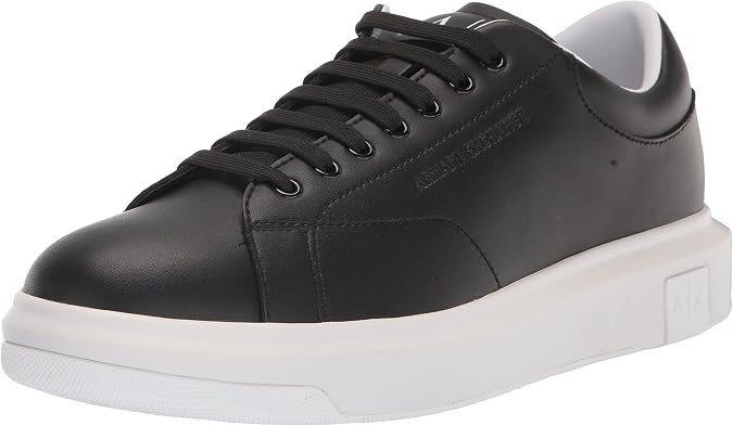 Armani Exchange Men's Venice with Embossed Logo on Platform SoleSneaker