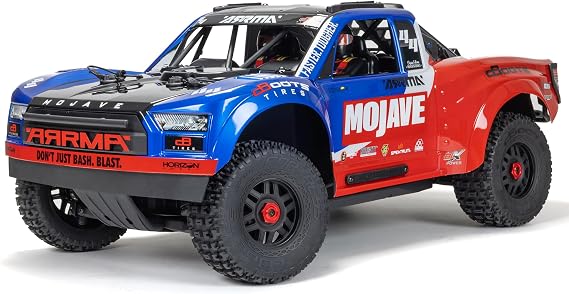 ARRMA Mojave 4x4 4S BLX Desert Truck 1:8 RTR RC Car - Blue/Red ARA4404T2