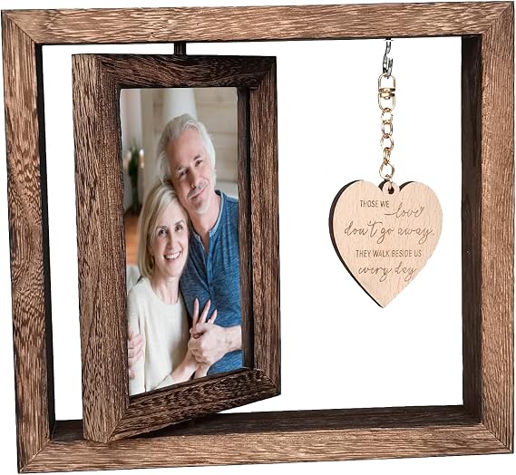 TourKing Memorial Photo Frame, Rotating Photo Frames, Sympathy Gifts for Loss of Loved One, Bereavement Gifts, Memorial Gift For Mum Dad Friends