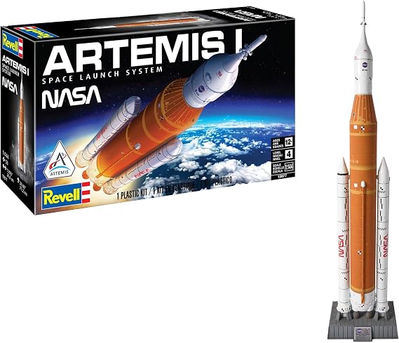 Revell 1:144 Artemis I Rocket Model Kit #15877 - NASA Space Launch System (SLS), 28-Inch High Screen, 53 Piece, Skill Level 4 Advanced Building Kit for Adults and Teens (Ages 12+)