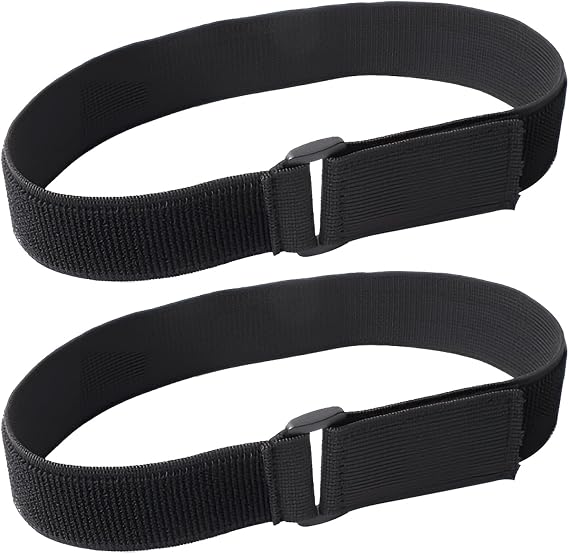 2 Pcs Adjustable Elastic Cinch Straps Securing Straps for Parasol with Hook and Loop Heavy Duty Windproof Tie Downs with Quick-Release Buckles for Garden Umbrellas Camping Gear Yoga Mats Outdoor