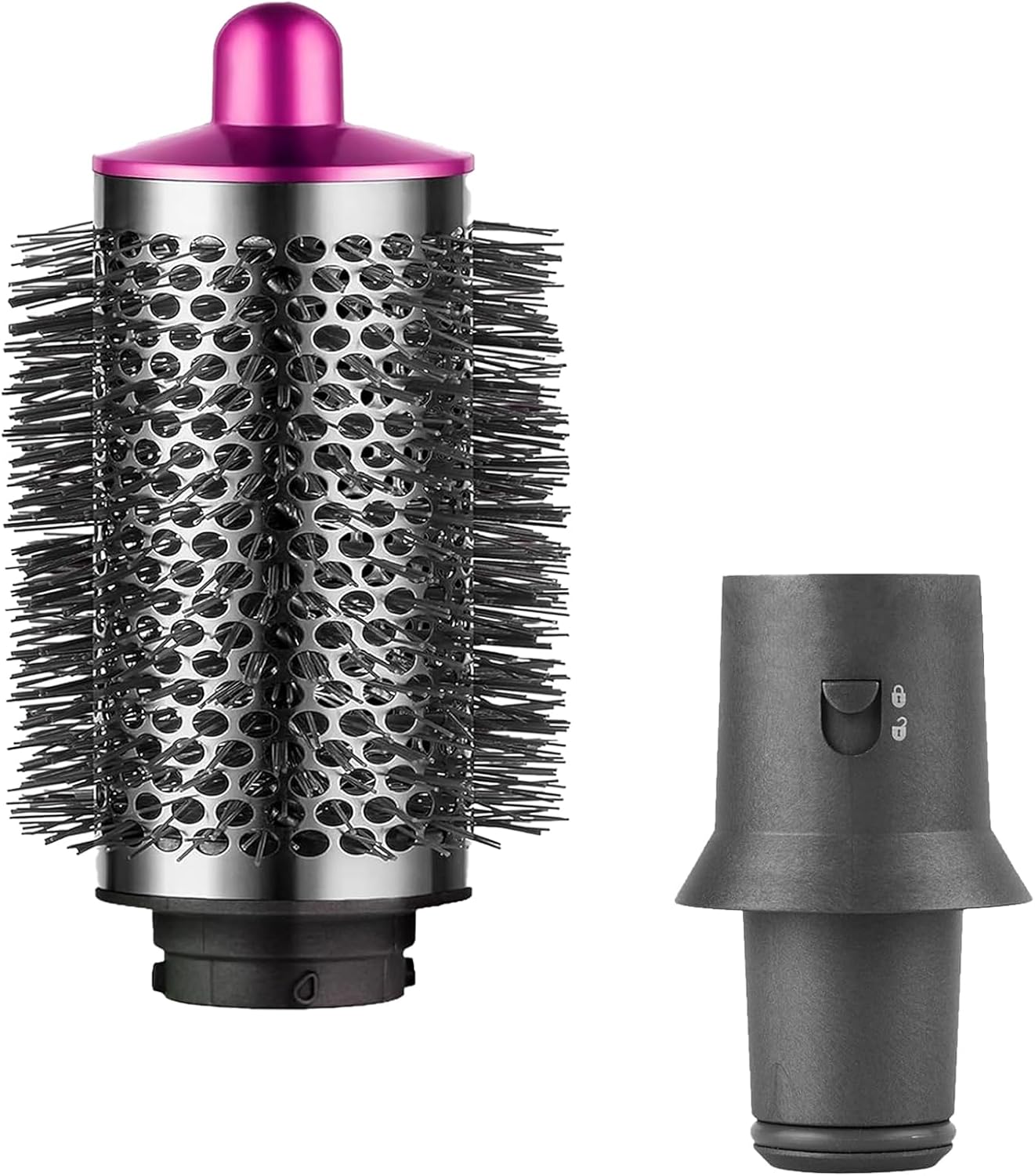 Large Round Volumizing Brush for Dyson for Airwrap Styler for Dyson Hair Dryer with Adapter