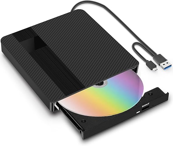 External CD DVD Drive for laptop PC USB 3.0 Type-C CD DVD burner
