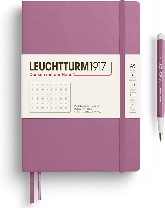 LEUCHTTURM1917 Notizbuch Medium A5 Hardcover 251 nummerierte Seiten