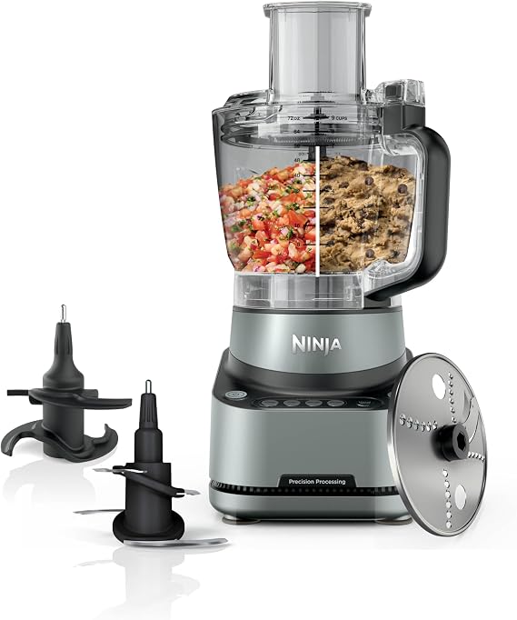 Ninja PrecisionPro 2.1L Food Processor, 4 Auto Presets, Black BZ651UK