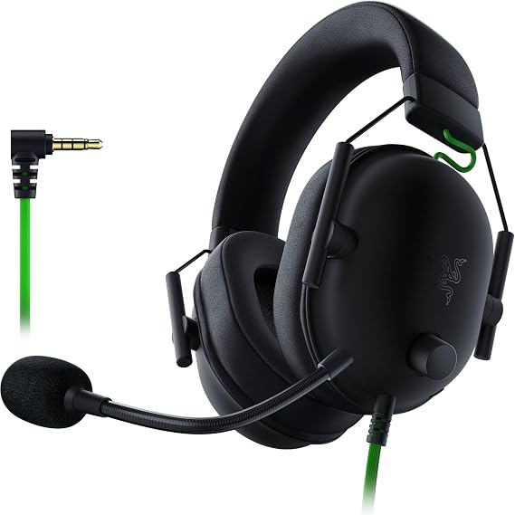 Razer BlackShark V2 X - Premium Espor Oyun Kulaklığı (50mm Sürücü Kablolu Kulaklık, PC, Mac, PS4, Xbox One ve Switch için Gürültü Önleyici) Siyah