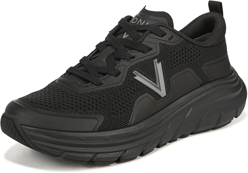 Vionic Women's Walk Max Sneaker, Black, 8 W