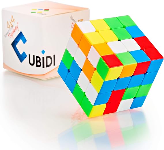 CUBIDI® Magic Cube 4x4 - Type Sydney - Stickerless - Fidget Toy 4x4x4-3D Puzzle Sensory Toys - Puzzles for Adults & Kids - Stress Relief Toys - Fidget & Finger Toys Perfect as Travel Games