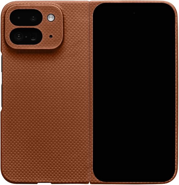 Latercase | Compatible with Pixel 9 Pro Fold | Coffee | Durable Pixel 9 Pro Fold Phone Case | 0.6mm Thin Aramid Fiber, 10 Grams, Precision Lasercut, Full Camera Protection, Nonslip Matte Finish