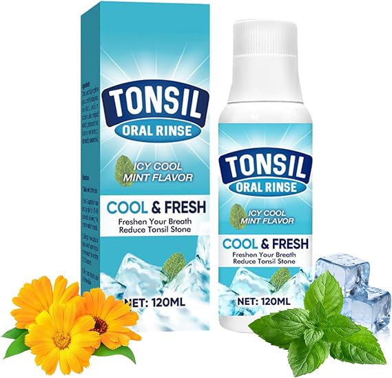 Tonsil Stone Remover Mouthwash for Bad Breath,Oral Rinse for Tonsil Stone Removal,Dry Mouth Relief & Sore Throat Soothing,Freshens Breath for Adults