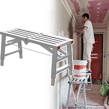 Work Platform Painters Work Scaffolding Equipment Tools, Adjustable Height Scaffolds Platform Walk Boards, Portable Work Plank Harbor Freight Tools Scaffolds(160x30cm(63" x11 3/4"))