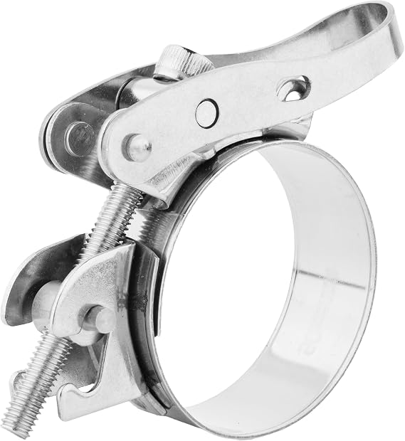 Quick-Release Lever Hose Clamp SS304 – Heavy Duty Worm Drive Adjustable Stainless Steel Clip (50mm)