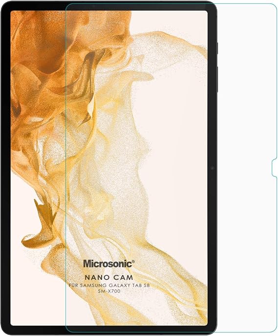 Microsonic Samsung Galaxy Tab S9 FE Nano Glass Cam Ekran Koruyucu [Galaxy Tab S9 FE ile Uyumlu Ekran Koruyucu - Şeffaf]