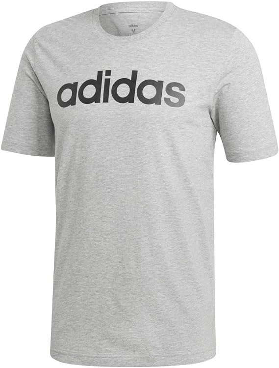 adidas Mens' Essentials Linear Logo Short Sleeve T-Shirt
