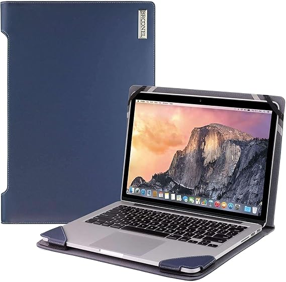 プロファイルシリーズ - ブルーレザー ノートパソコンケース Huawei MateBook X Pro対応